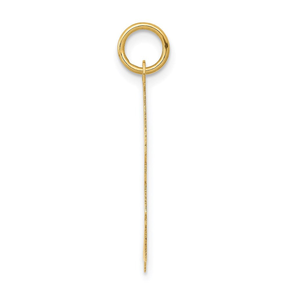 14k Yellow Gold .013 Depth Engravable Boy Head Charm Pendant