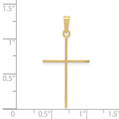 14k Yellow Gold Cross Pendant
