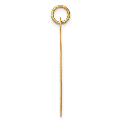 14k Yellow Gold HAPPY BIRTHDAY Charm Pendant