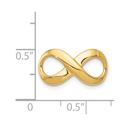 14k Yellow Gold Fancy Polished Infinity Figure-8 Slide