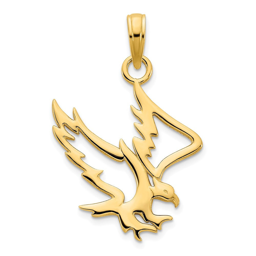 14k Yellow Gold Eagle Pendant