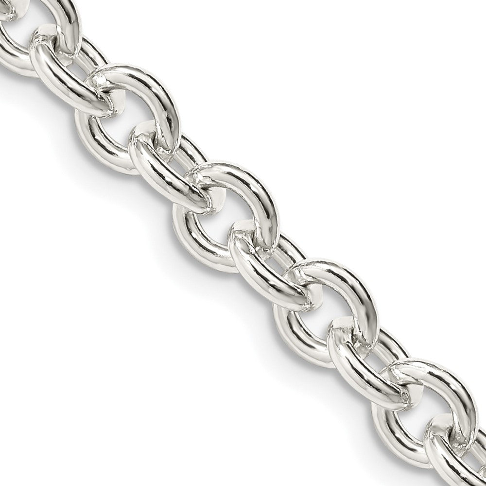 Sterling Silver 6.1mm Cable Chain Necklace 20"