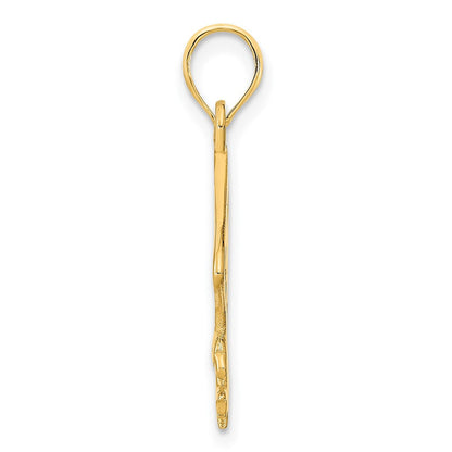 14k Yellow Gold Eagle Pendant