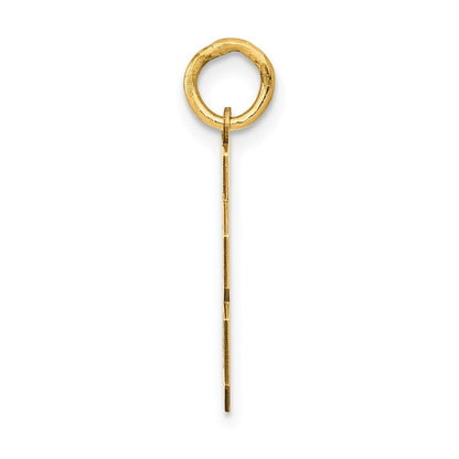 14k Yellow Gold Small Polished Number 78 Charm Pendant