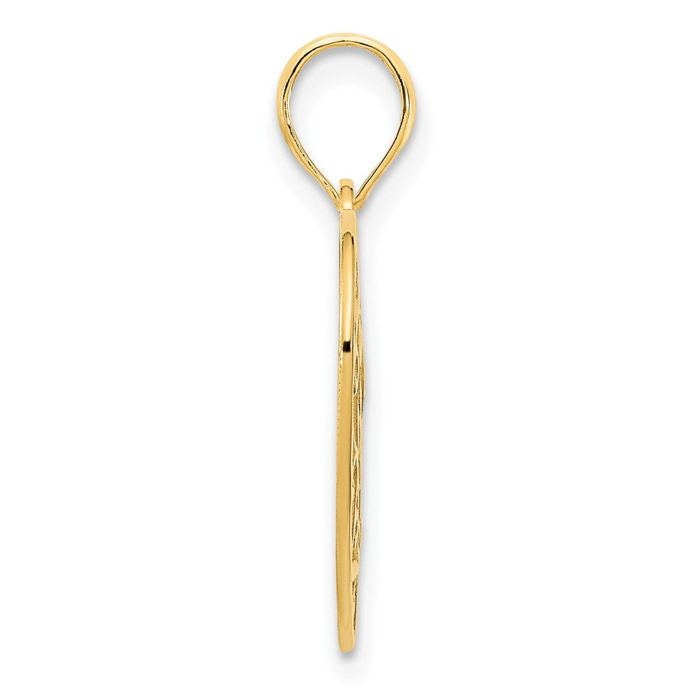 14k Yellow Gold Fancy Heart Pendant