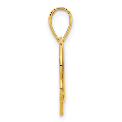 14k Yellow Gold Fancy Heart Pendant