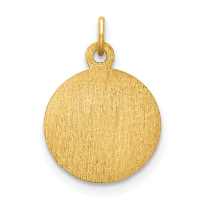 14k Yellow Gold Saint Elizabeth Seton Medal Charm Pendant