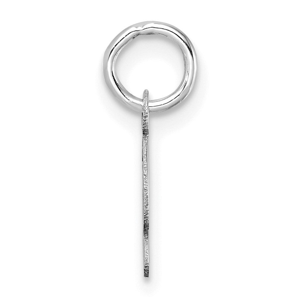 14k White Gold Uppercase Letter G Initial Charm Pendant