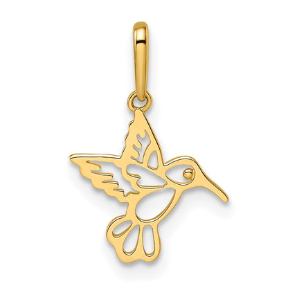 14k Yellow Gold Madi K Hummingbird Pendant