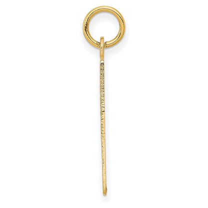 14k Yellow Gold Monday the First Day Calendar Pendant