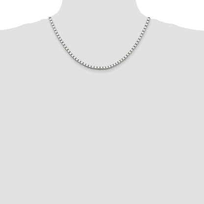 Sterling Silver 3.75mm Box Chain Necklace 18"