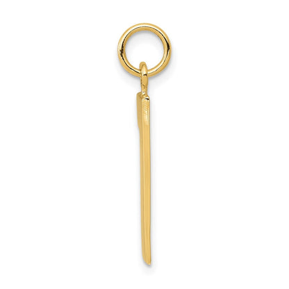 14k Yellow Gold Large Polished Number 1 Charm Pendant