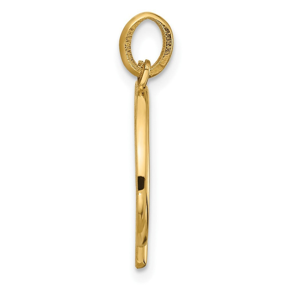 14k Yellow Gold Fancy Letter P