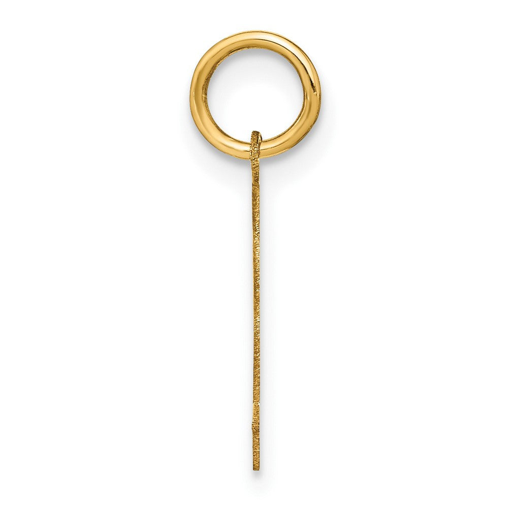14k Yellow Gold Letter J Initial Pendant