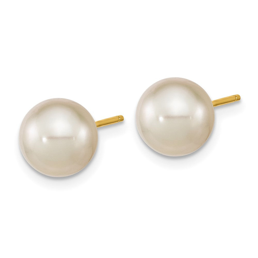 14k Yellow Gold 8-9mm South Sea Saltwater Cultured Pearl Stud Earrings