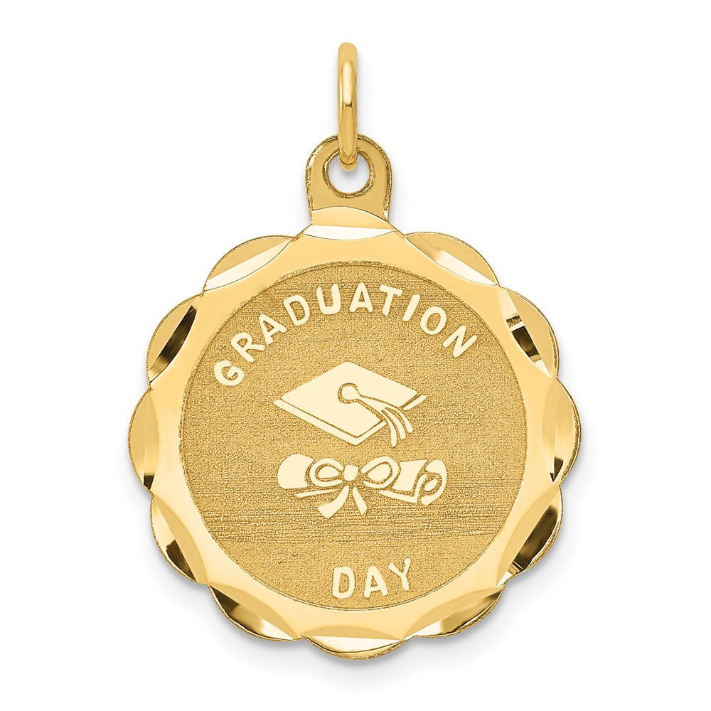 14k Yellow Gold GRADUATION DAY Charm Pendant