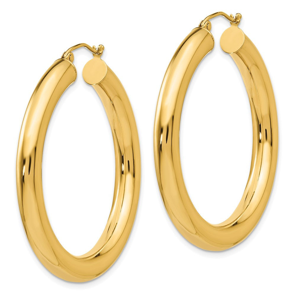 14k Yellow Gold Yellow Gold Polished 5mm Lightweight Hoop Earrings