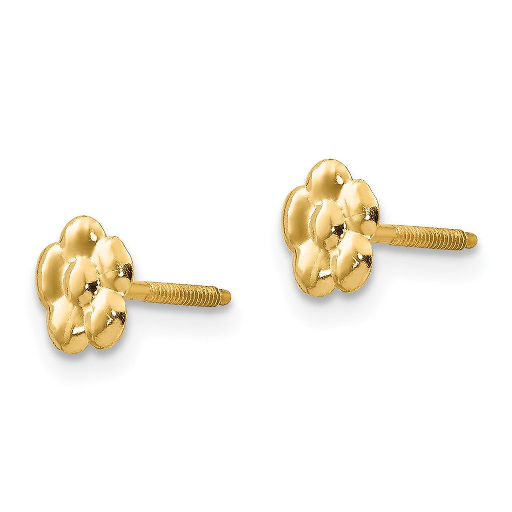 14k Yellow Gold Madi K Flower Stud Earrings