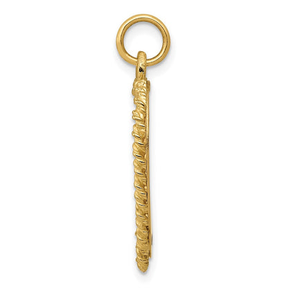14k Yellow Gold Happy 20th ANNIVERSARY Charm Pendant