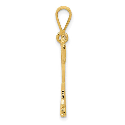 14k Yellow Gold Mastiff Pendant