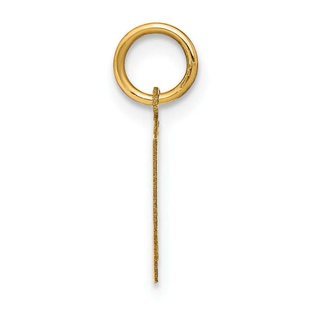 14k Yellow Gold Letter H Initial Pendant