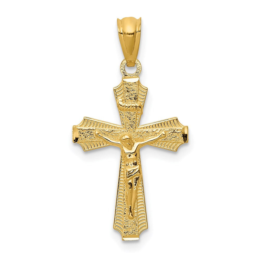 14k Yellow Gold Gold Polished Small Passion Crucifix Pendant