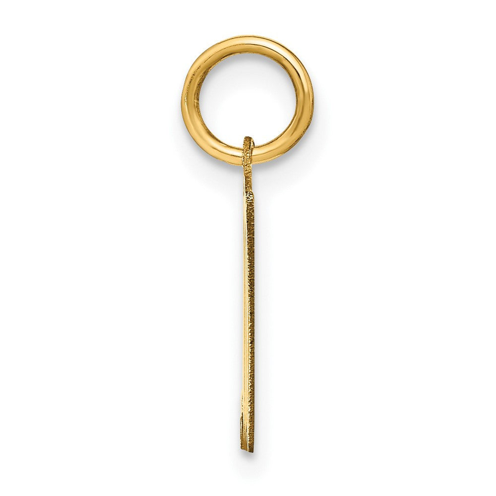14k Yellow Gold Letter M Initial Pendant