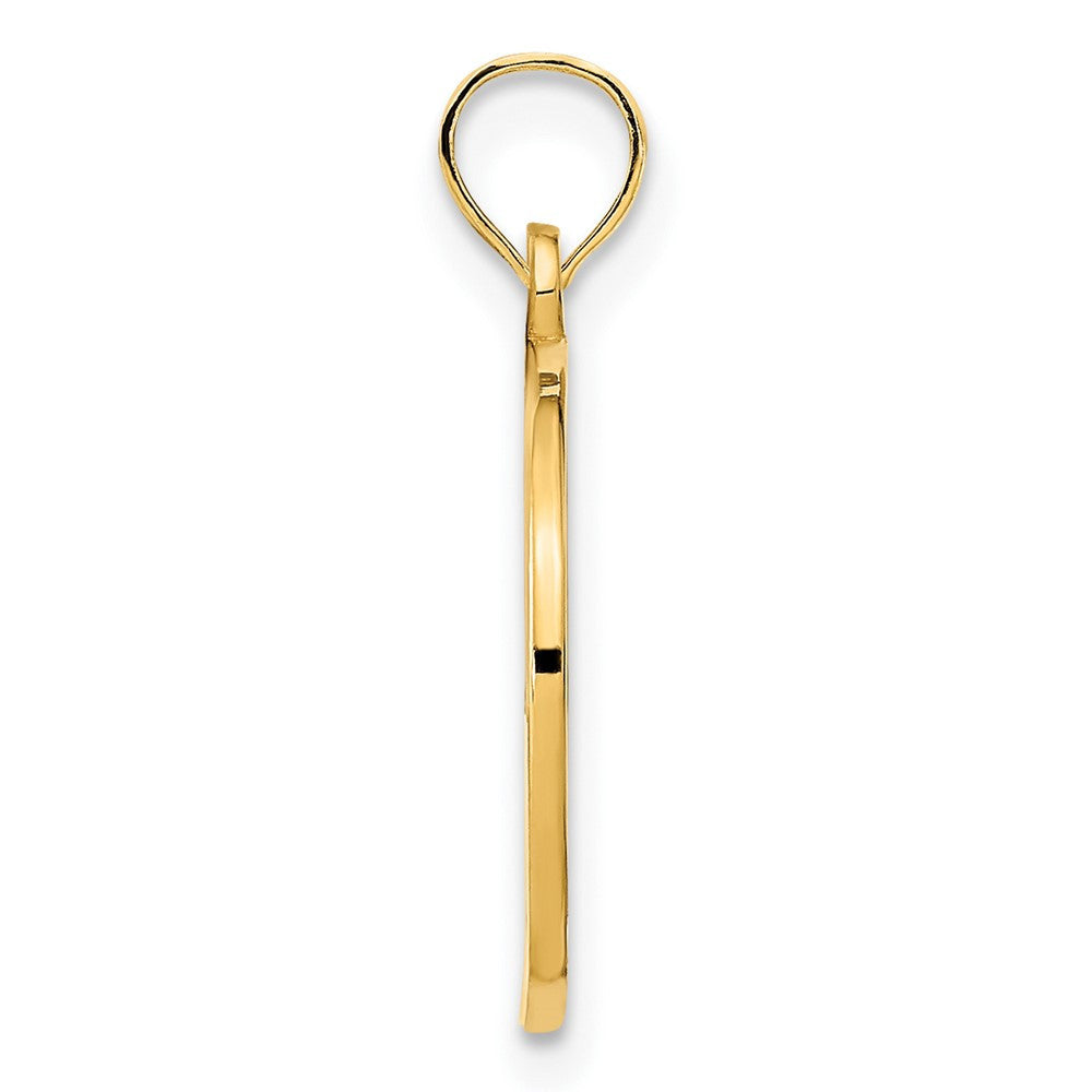 14k Yellow Gold Love Charm Pendant