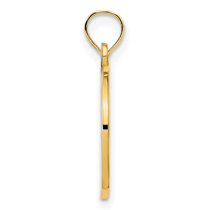 14k Yellow Gold Love Charm Pendant