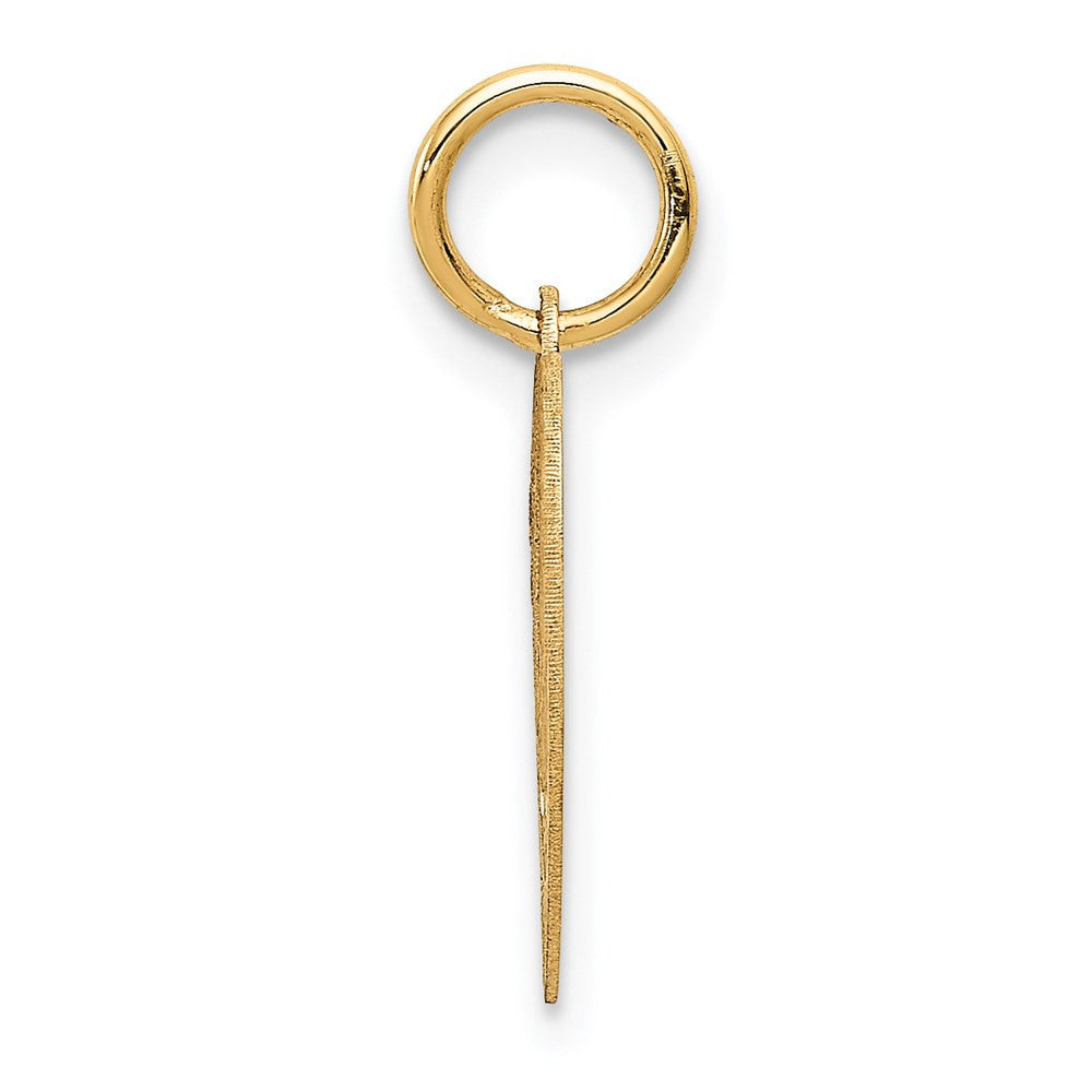 14k Yellow Gold #1 GRANDDAUGHTER Charm Pendant