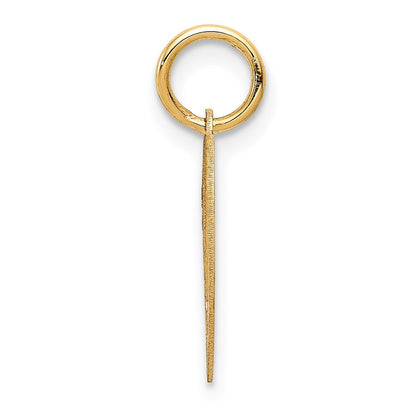 14k Yellow Gold #1 GRANDDAUGHTER Charm Pendant